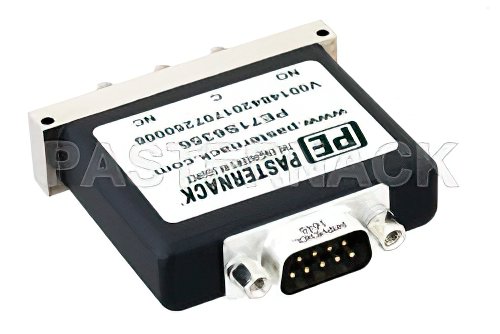 SPDT Electromechanical Relay Failsafe Switch, Terminated, DC to 26.5 GHz, up to 90W, 12V, SMA