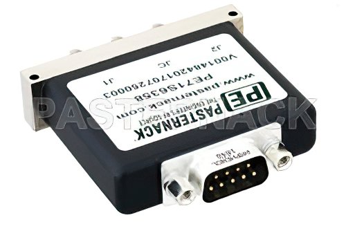 SPDT Electromechanical Relay Latching Switch, Terminated, DC to 18 GHz, up to 90W, 12V, SMA