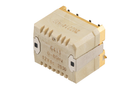 SPDT Electromechanical Relay Latching Switch, DC to 8 GHz, up to 40W, 12V, Hot Switching, SMT, 5M Lifecycles