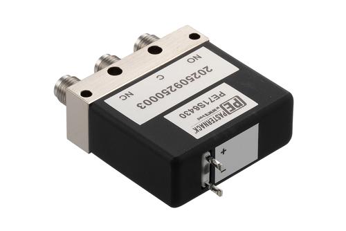 SPDT Failsafe DC to 26.5 GHz Electro-Mechanical Relay Switch, Up To 90W, 24V, 2M Lifecycles, SMA