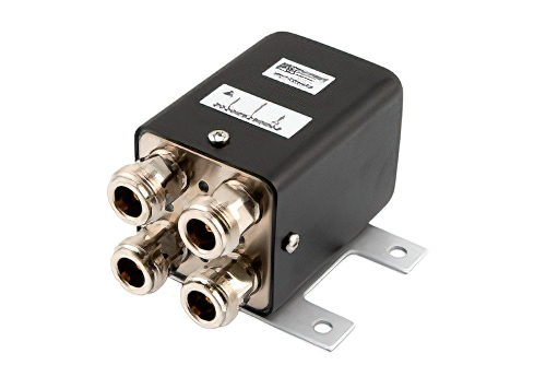 Transfer Latching DC to 12 GHz Electro-Mechanical Relay Switch, TTL, 600W, 28V, 5M Lifecycles, Self Cutoff, Diodes, N