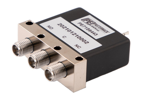 SPDT Electromechanical Relay Failsafe Switch, DC to 40 GHz, up to 10W, 2M Lifecycles, 12V, 2.92mm