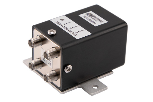 Transfer Electromechanical Relay Failsafe Switch, DC to 26.5 GHz, up to 90W, 2M Lifecycles, 12V, Indicators, TTL, Suppression Diodes, SMA