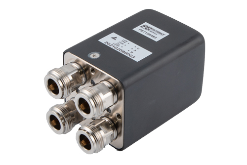 Transfer Electromechanical Relay Failsafe Switch, DC to 12 GHz, up to 600W, 2M Lifecycles, 12V, Indicators, TTL, Suppression Diodes, N