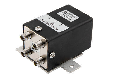 Transfer Electromechanical Relay Latching Switch, DC to 40 GHz, 5W, 28V, Self Cut Off, 2.92 mm