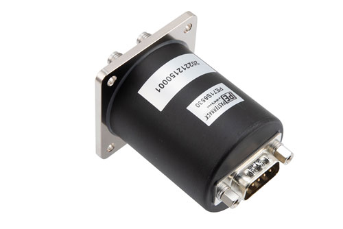 SP4T, IP64 Rated Electromechanical Relay Normally Open Switch, Terminated, DC to 18GHz, 90W, 12VDC, SMA