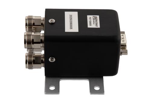 Transfer Electromechanical Relay Latching Switch, DC  to 18 GHz, 12V, N, 1M Lifecycles