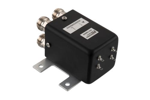 Transfer Electromechanical Relay Latching Switch, DC  to 18 GHz, 28V, Self Cut off, TTL, Diodes, N, 1M Lifecycles
