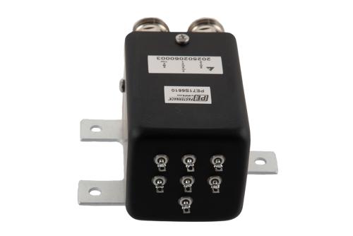 Transfer Electromechanical Relay Latching Switch, DC  to 18 GHz, 12V, Self Cut off, TTL, Indicators, Diodes, N, 1M Lifecycles