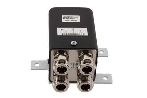 Transfer Electromechanical Relay Latching Switch, DC  to 18 GHz, 28V, Self Cut off, TTL, Indicators, Diodes, N, 1M Lifecycles