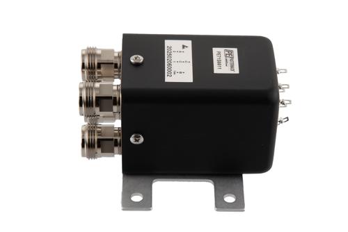 Transfer Electromechanical Relay Latching Switch, DC  to 18 GHz, 28V, Self Cut off, TTL, Indicators, Diodes, N, 1M Lifecycles