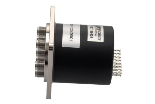 SP6T Electromechanical Relay Normally Open Switch, DC to 26.5 GHz, up to 90W, 12V, SMA, 2M Lifecycles