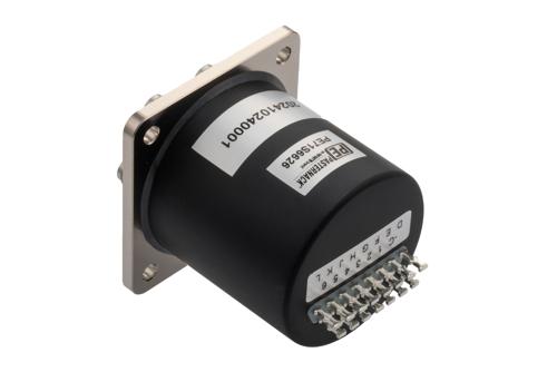 SP6T Electromechanical Relay Normally Open Switch, DC to 26.5 GHz, up to 90W, 12V, SMA, 2M Lifecycles