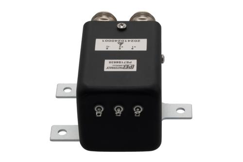 Transfer Electromechanical Relay Latching Switch, DC to 12 GHz, up to 200W, 28V, Self Cut Off, Diodes, N, 5M Lifecycles