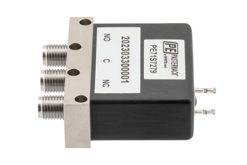 SPDT, Electromechanical Relay Failsafe Switch, DC to 43 GHz, 12VDC, 10W, Solder Terminals, 2.92mm