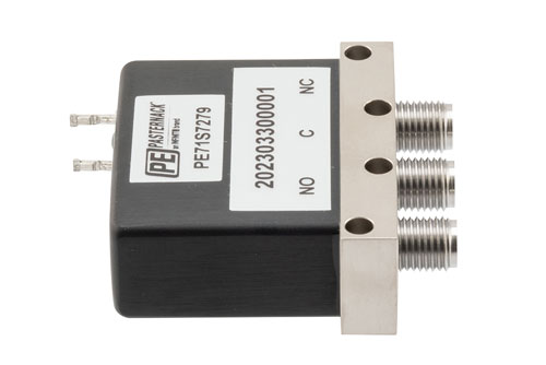 SPDT, Electromechanical Relay Failsafe Switch, DC to 43 GHz, 12VDC, 10W, Solder Terminals, 2.92mm