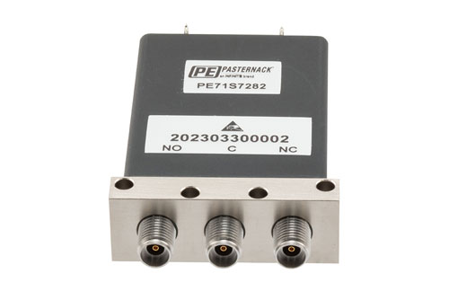 SPDT, Electromechanical Relay Failsafe Switch, DC to 43 GHz, 28VDC, 10W, Indicators, TTL, Diodes, Solder Terminals, 2.92mm