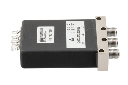 SPDT, Electromechanical Relay Latching Switch, DC to 43 GHz, 12VDC, 5W, Indicators, TTL, Diodes, Self Cut-Off, Solder Terminals, 2.92mm