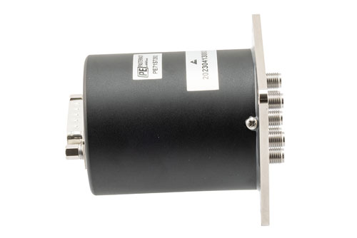SP6T, Electromechanical Relay Latching Switch, DC to 43 GHz, 28VDC, 5W, Reset, Diodes, Self Cut-Off, D-Sub, 2.92mm