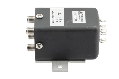 Transfer, Electromechanical Relay Latching Switch, DC to 43 GHz, 12VDC, 5W, Indicators, TTL, Diodes, Self Cut-Off, Solder Terminals, 2.92mm