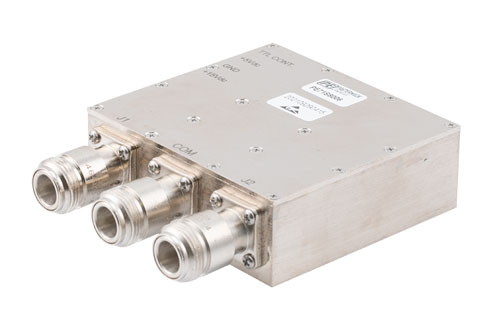 SPDT PIN Diode Swtich Operating from 800 MHz to 3 GHz up to 75 Watts (+48.75 dBm) and N Type