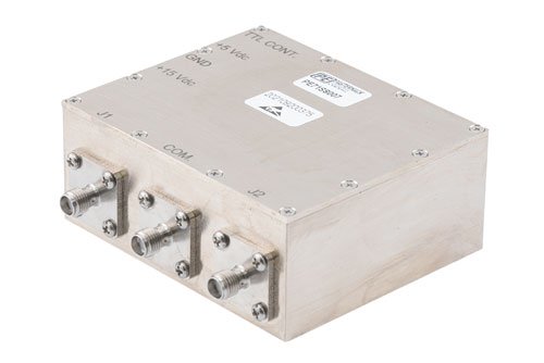 SPDT PIN Diode Swtich Operating from 10 MHz to 1000 MHz up to 30 Watts (+44.77 dBm) Hot Switching and SMA