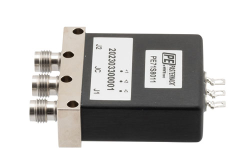 SPDT, Electromechanical Relay Latching Switch, DC to 53GHz, 28VDC, Solder Terminal, 2.4mm