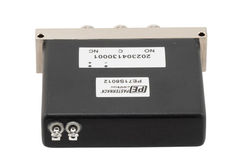 SPDT, Terminated, Electromechanical Relay Failsafe Switch, DC to 53GHz, 28VDC, Solder Terminal, 2.4mm