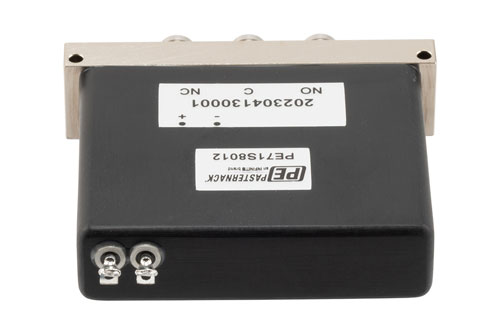 SPDT, Terminated, Electromechanical Relay Failsafe Switch, DC to 53GHz, 28VDC, Solder Terminal, 2.4mm