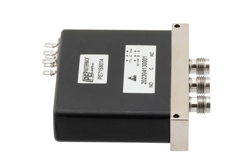 SPDT, Terminated, Electromechanical Relay Failsafe Switch, DC to 53GHz, 28VDC, Indicators, TTL, Diodes, Solder Terminal, 2.4mm