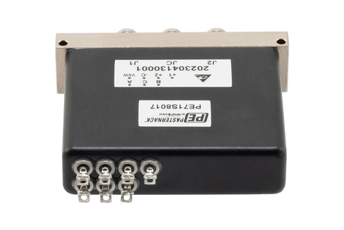 SPDT, Terminated, Electromechanical Relay Latching Switch, DC to 53GHz, 28VDC, Indicators, TTL, Diodes, Solder Terminal, 2.4mm