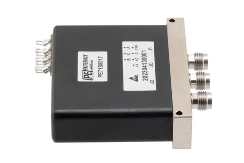 SPDT, Terminated, Electromechanical Relay Latching Switch, DC to 53GHz, 28VDC, Indicators, TTL, Diodes, Solder Terminal, 2.4mm