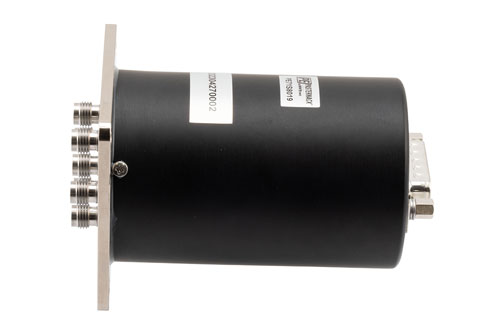 SP6T, Electromechanical Relay Latching Switch, DC to 52GHz, 28VDC, Indicators, Reset, D-Sub, 2.4mm