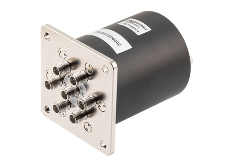 SP6T, Terminated, Electromechanical Relay Latching Switch, DC to 52GHz, 28VDC, Reset, D-Sub, 2.4mm