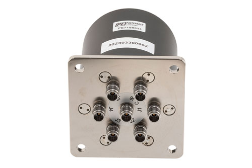 SP6T, Terminated, Electromechanical Relay Latching Switch, DC to 52GHz, 28VDC, Reset, D-Sub, 2.4mm