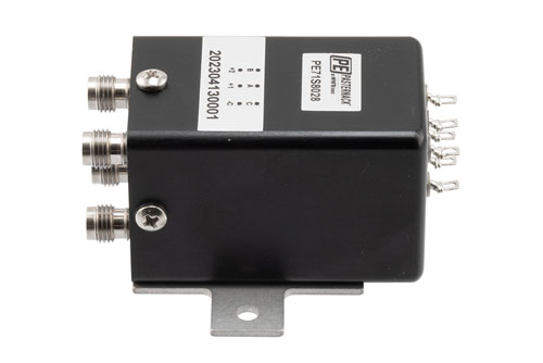 Transfer, Electromechanical Relay Latching Switch, DC to 52GHz, 28VDC, Indicators, Solder Terminal, 2.4mm