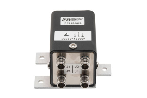Transfer, Electromechanical Relay Latching Switch, DC to 52GHz, 28VDC, Indicators, TTL, Diodes, Solder Terminal, 2.4mm