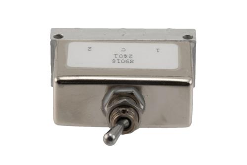 SP2T SMA Manual Toggle Switch DC to 26.5 GHz, Rated to 30 Watts