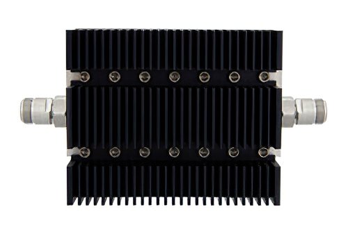 40 dB Fixed Attenuator, N Female To N Female Directional Black Anodized Aluminum Heatsink Body Rated To 100 Watts Up To 6 GHz