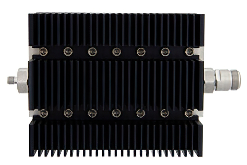 10 dB Fixed Attenuator, SMA Female To N Female Directional Black Anodized Aluminum Heatsink Body Rated To 100 Watts Up To 6 GHz