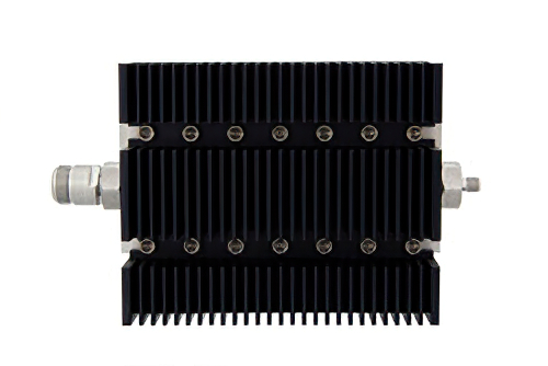 30 dB Fixed Attenuator, N Female To SMA Female Directional Black Anodized Aluminum Heatsink Body Rated To 100 Watts Up To 6 GHz