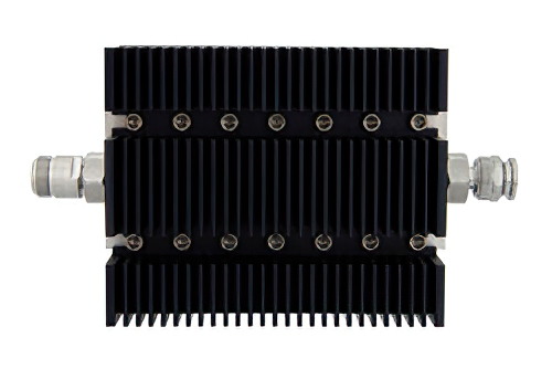 20 dB Fixed Attenuator, N Female To TNC Male Directional Black Anodized Aluminum Heatsink Body Rated To 100 Watts Up To 6 GHz