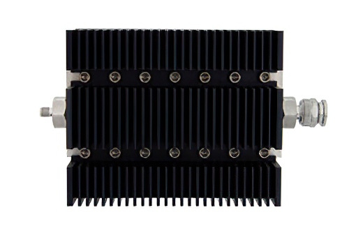 6 dB Fixed Attenuator, SMA Female To TNC Male Directional Black Anodized Aluminum Heatsink Body Rated To 100 Watts Up To 6 GHz