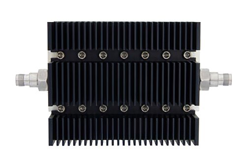 30 dB Fixed Attenuator, TNC Female To TNC Female Directional Black Anodized Aluminum Heatsink Body Rated To 100 Watts Up To 6 GHz