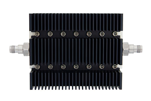 60 dB Fixed Attenuator, TNC Female To TNC Female Directional Black Anodized Aluminum Heatsink Body Rated To 100 Watts Up To 6 GHz