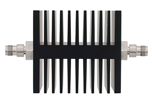 3 dB Fixed Attenuator, TNC Female To TNC Female Directional Black Anodized Aluminum Heatsink Body Rated To 50 Watts Up To 18 GHz