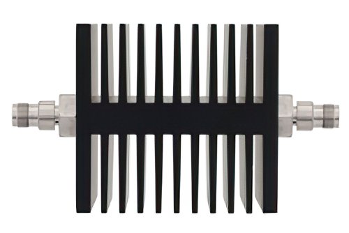 50 dB Fixed Attenuator, TNC Female To TNC Female Directional Black Anodized Aluminum Heatsink Body Rated To 50 Watts Up To 18 GHz