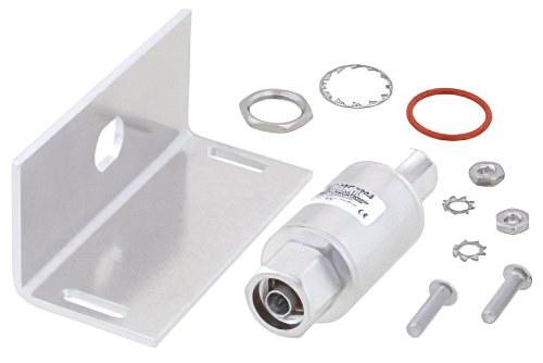 Type N F/M In/Out Bulkhead Coax RF Surge Protector 698MHz - 2.7GHz DC Block 500W IP67 .01uJ 40kA Filter BiDirect