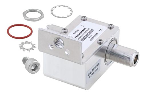 Type N F/F In/Out Coax RF Surge Protector 800MHz - 2.5GHz DC Pass 300W IP67 175uJ 20kA Hybrid Bracket Away from Arrestor