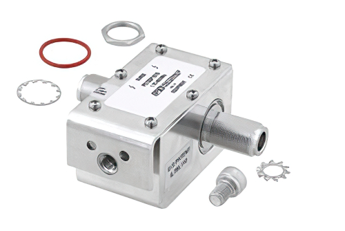 Type N F/F In/Out Coax RF Surge Protector 40MHz - 400MHz DC Pass 100W IP67 2.5mJ 20kA Hybrid Bracket Toward Body